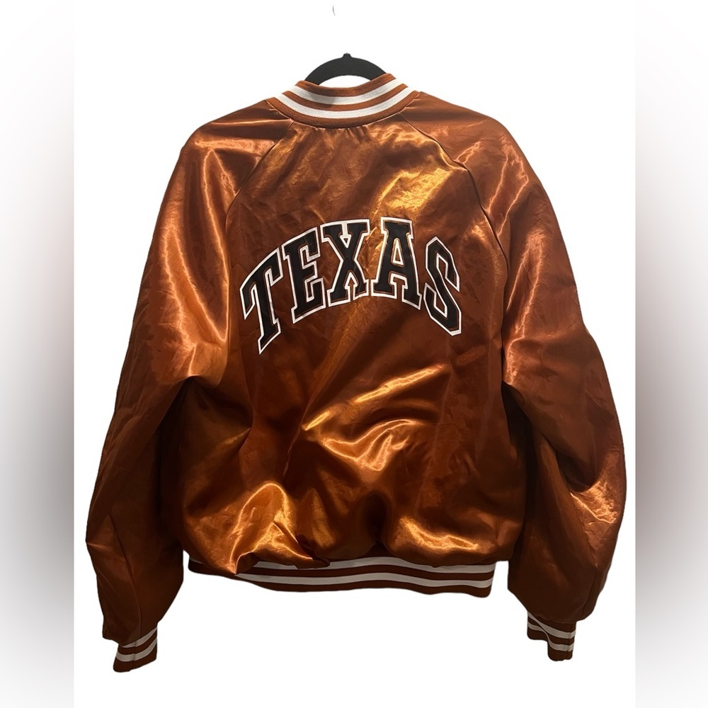 Vintage Chalk Line Texas Longhorns Jacket Bomber Snap 80s USA - XL - Picture 2 of 7